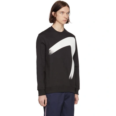 Shop Diesel Black Gold Black Paint Brush Sweatshirt