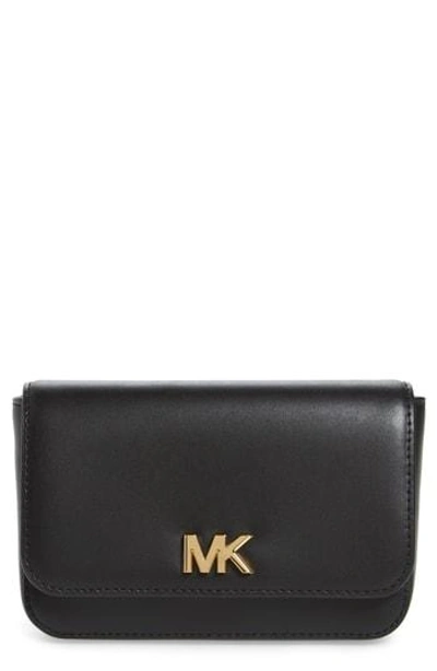 Shop Michael Kors Leather Belt Bag - Black