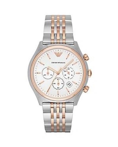 Shop Emporio Armani Zeta Watch, 43mm In White/multi