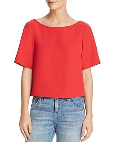 Shop Dylan Gray Tie-back Top In Red