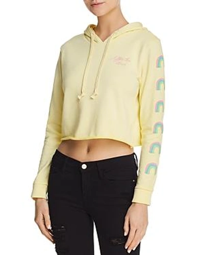 Shop Desert Dreamer After The Storm Cropped Hooded Sweatshirt - 100% Exclusive In Washed Yellow