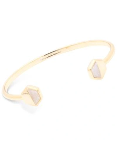 Shop Ivanka Trump Geometric Stone Cuff Bangle Bracelet In Pearl