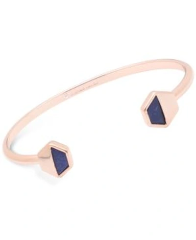 Shop Ivanka Trump Geometric Stone Cuff Bangle Bracelet In Blue