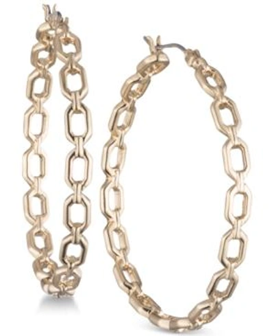 Shop Ivanka Trump Open Geometric Hoop Earrings In Gold
