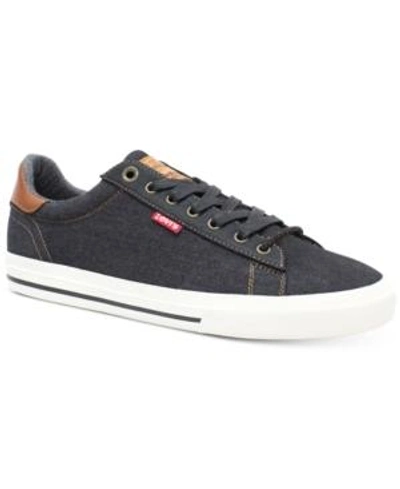 Shop Levi's Men's Lodi Denim Sneakers Men's Shoes In Black