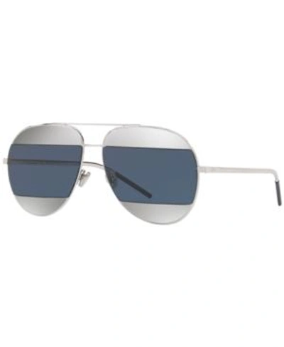 Shop Dior Sunglasses, Cd Split1 In Gray / Blue