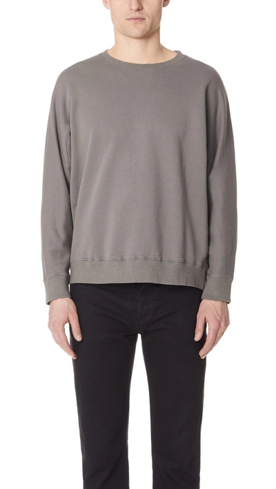 Shop Gustav Von Aschenbach The Gusset Sweatshirt In Vetiver