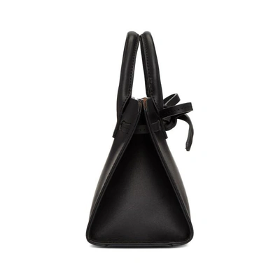 Shop Mansur Gavriel Black Mini Mini Sun Bag In Black/balle
