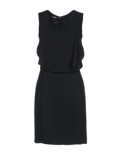 Shop Emporio Armani Short Dress In Black