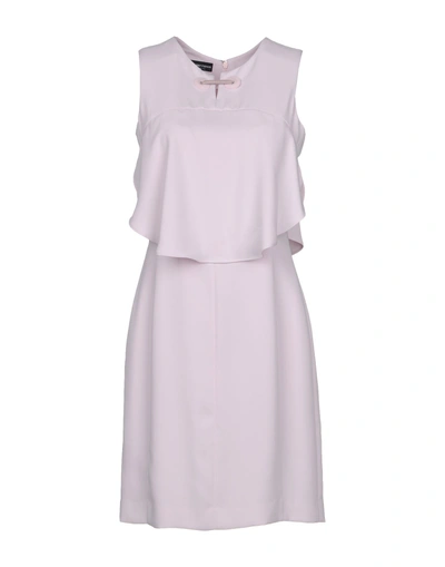 Shop Emporio Armani Short Dress In Light Pink