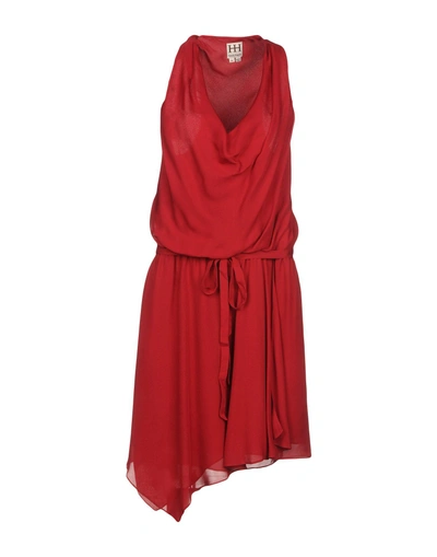 Shop Haute Hippie Short Dress In Brick Red