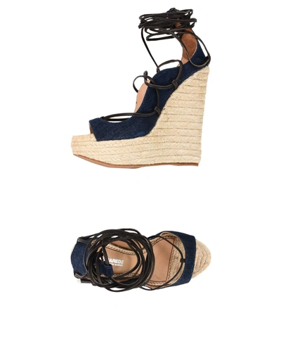 Shop Dsquared2 Espadrilles In Blue