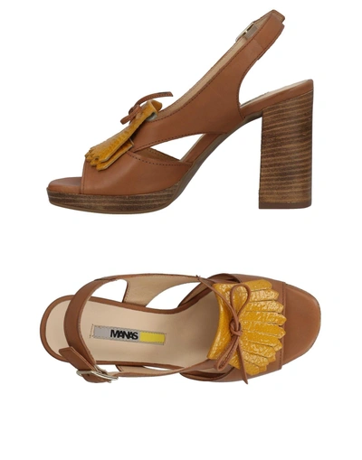 Shop Manas Sandals In Camel