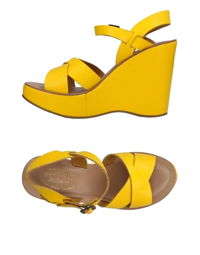 Shop Kork-ease Sandals In Yellow