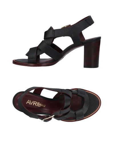 Shop Avril Gau Sandals In Black