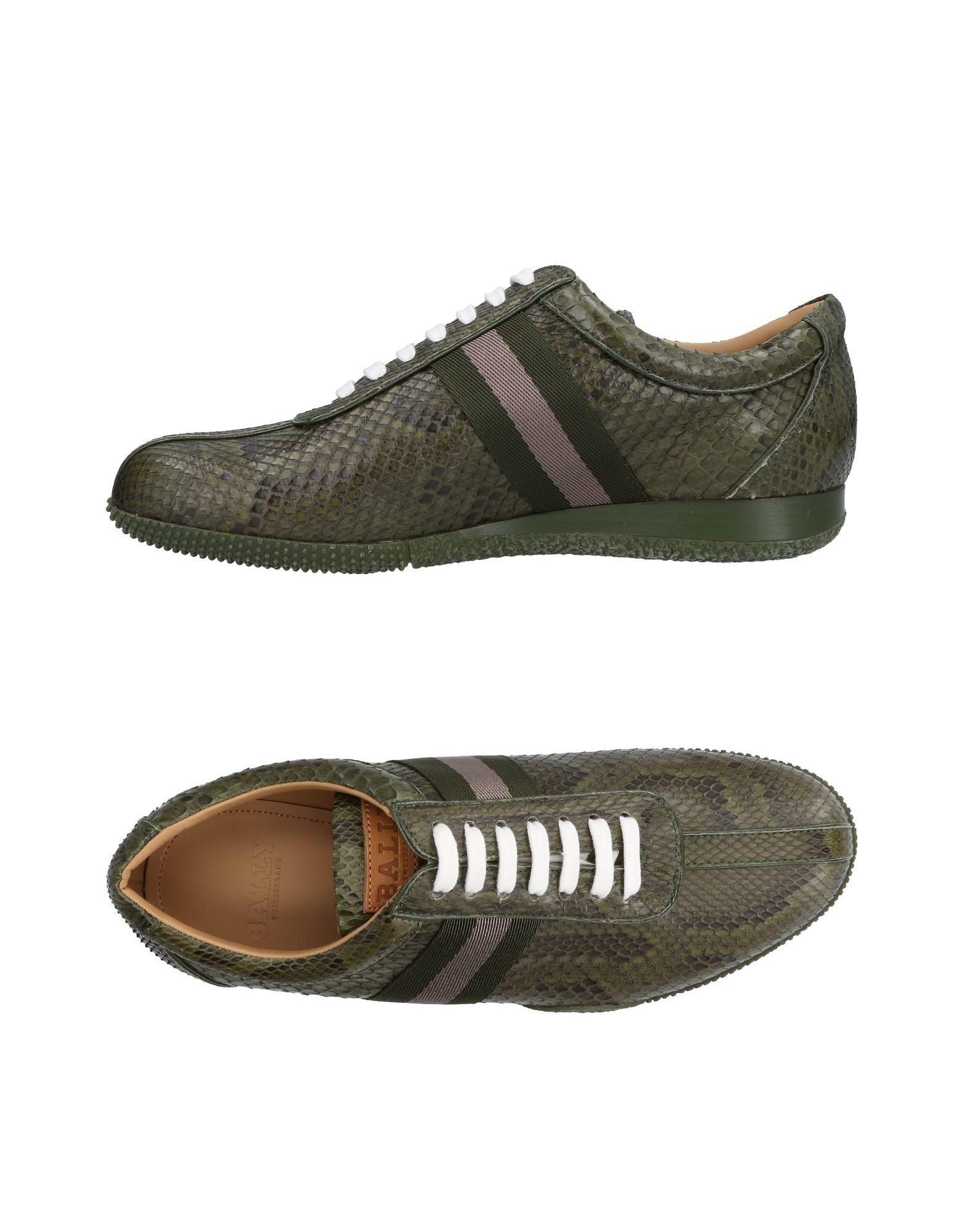 bally snakeskin sneakers