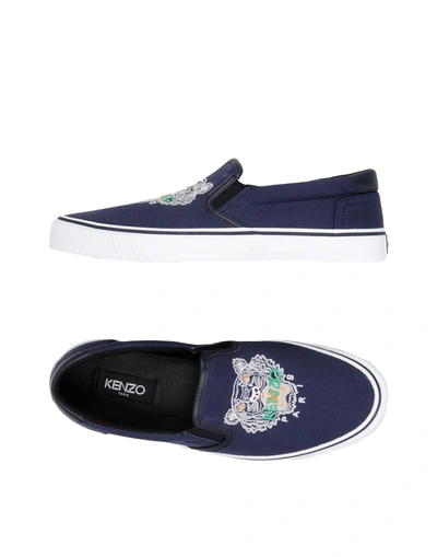 Shop Kenzo Trainers In Dark Blue