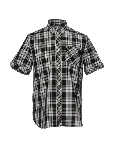 Shop Fred Perry Man Shirt Black Size 15 ¾ Cotton
