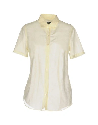 Shop Fred Perry Shirts In Light Yellow