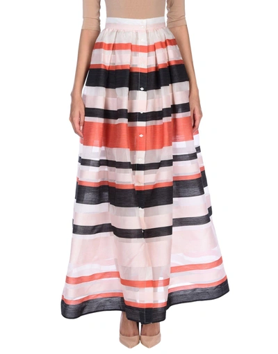 Shop Sara Roka Maxi Skirts In Light Pink