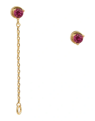 Shop Astrid & Miyu Earrings In Gold