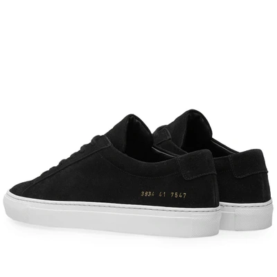 Shop Common Projects Woman By  Original Achilles Low Suede In Black