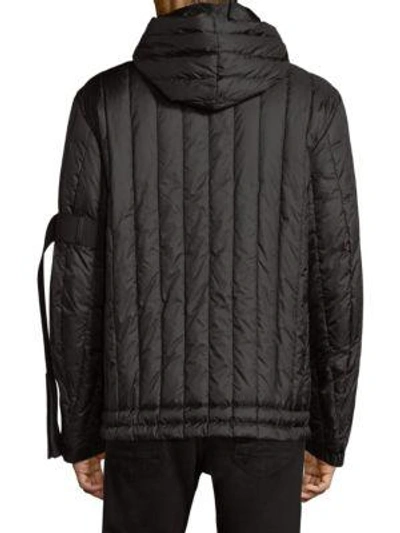 Shop Moncler Banach Vertical Puffer Jacket In Black