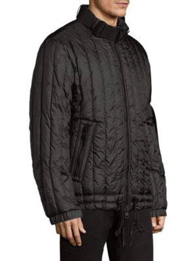 Shop Moncler Banach Vertical Puffer Jacket In Black