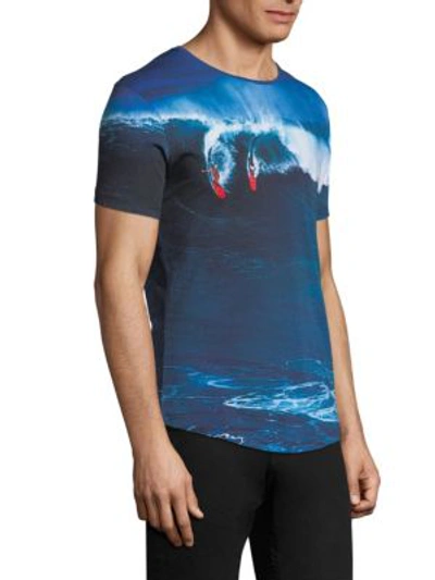 Shop Orlebar Brown Photographic Tee In Blue