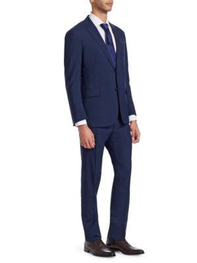 Shop Ralph Lauren Nigel Two-button Wool Slim-fit Suit In Bright Navy