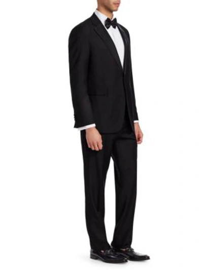 Shop Emporio Armani Men's G-line Classic Wool Notch Lapel Tuxedo In Black