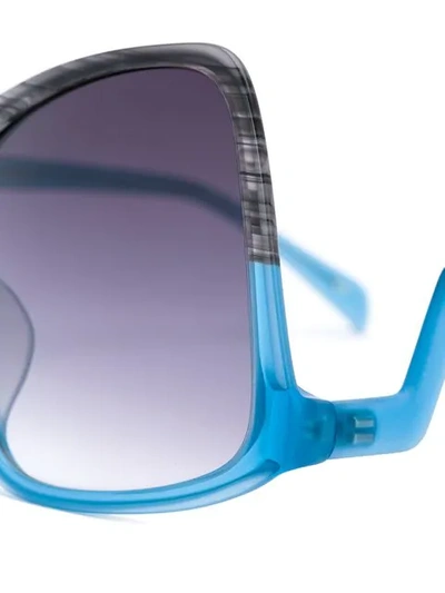 Shop Sama Eyewear Stardust Sunglasses In Blue