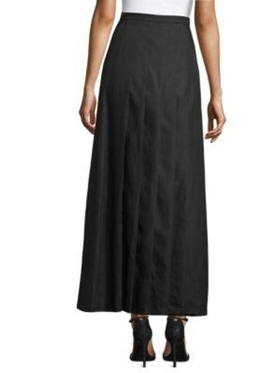 Shop Max Mara Evelin Kilt Skirt In Black