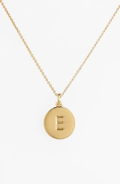 Shop Kate Spade 'one In A Million' Initial Pendant Necklace In E- Gold