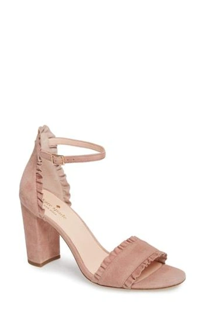 Shop Kate Spade Odele Ruffle Sandal In Dusty Blush