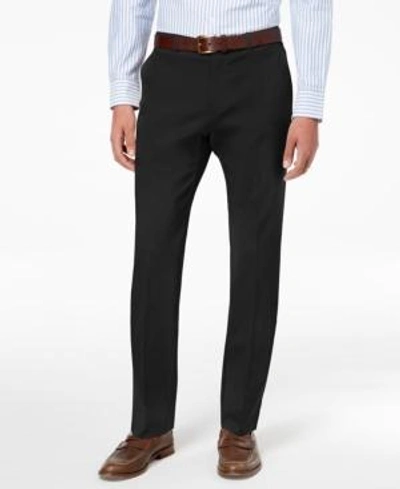 Tommy Hilfiger Men's Th Flex Stretch Regular-fit Chino Pant, Created For Macy's In Black