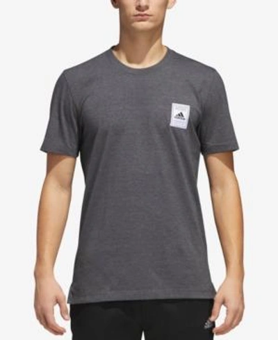 Shop Adidas Originals Adidas Men's Graphic T-shirt In Dark Grey Heather