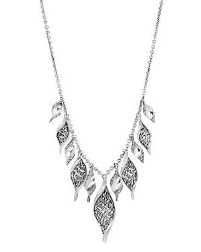 Shop John Hardy Sterling Silver Classic Chain Wave Frontal Necklace, 16"