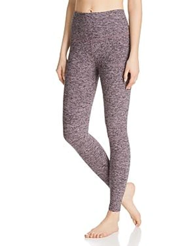 Shop Beyond Yoga High-waisted Leggings In Black-pink Opal