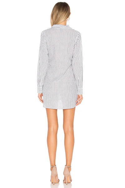 Shop L'academie Cloudline Dress In Indigo Stripe