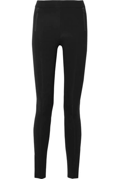 Shop James Perse Stretch-jersey Leggings In Black