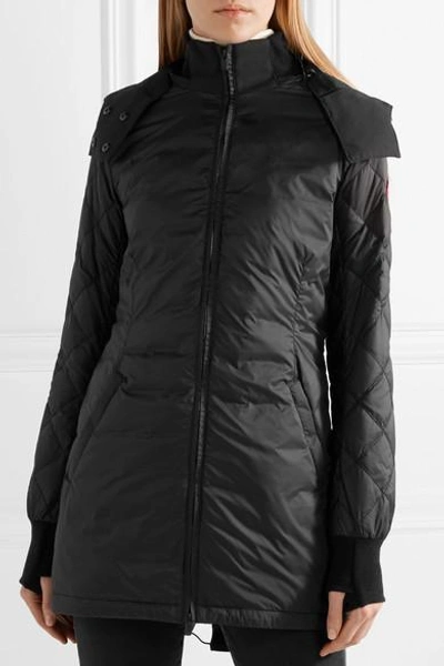 Shop Canada Goose Stellarton Quilted Shell Down Coat In Black