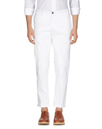 Shop Re-hash Re_hash Man Pants White Size 29 Cotton, Elastane