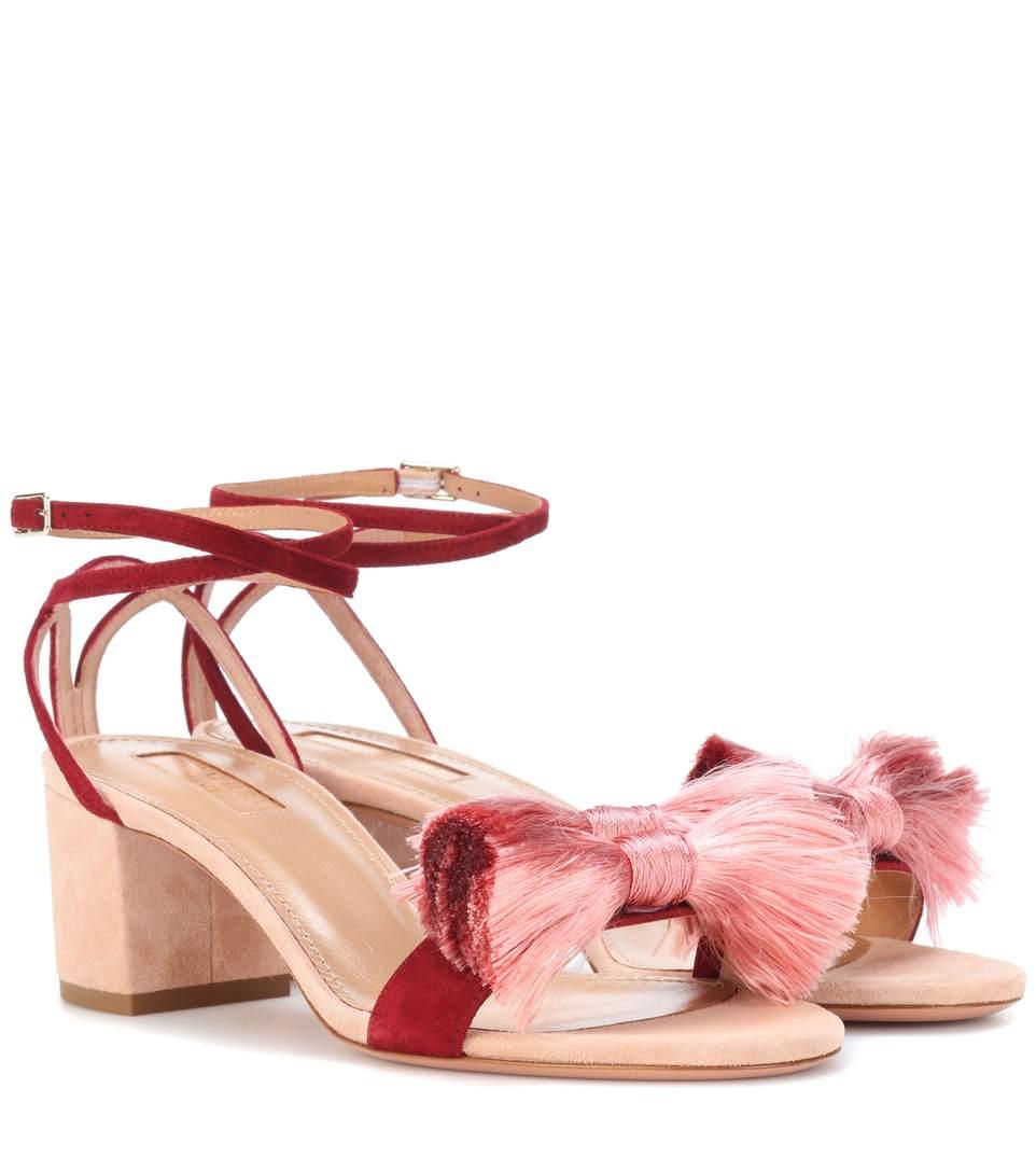 aquazzura lotus blossom sandal