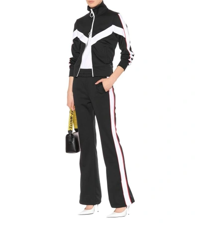 Shop Off-white Jersey Trackpants In Black