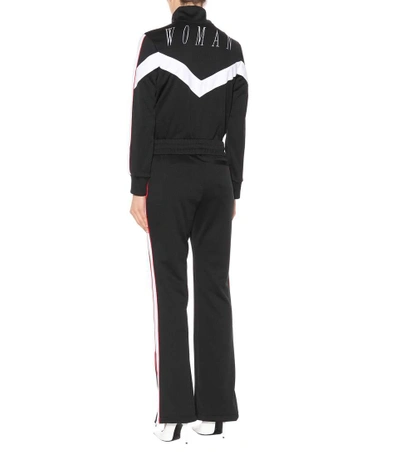 Shop Off-white Jersey Trackpants In Black