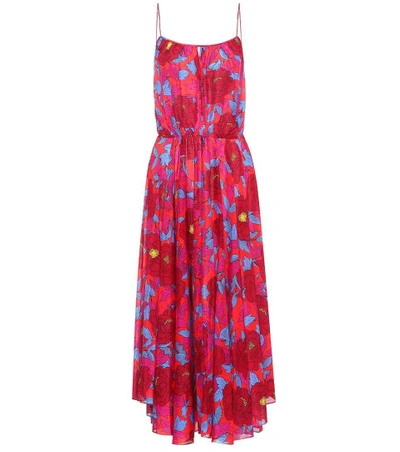 Shop Diane Von Furstenberg Floral-printed Silk And Cotton Dress