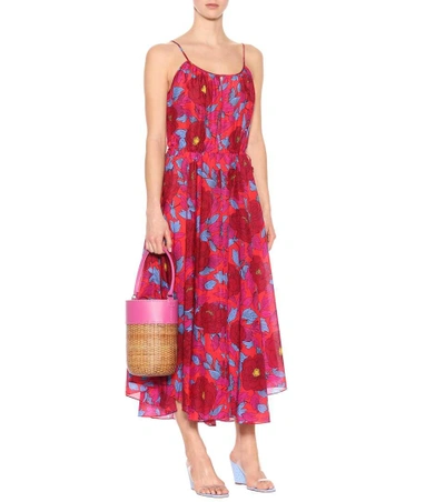 Shop Diane Von Furstenberg Floral-printed Silk And Cotton Dress