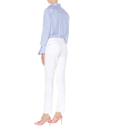 Shop 7 For All Mankind Pyper Skinny Jeans In White