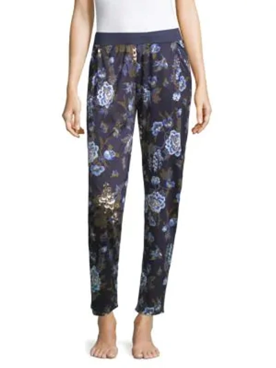 Shop Hanro Zahra Floral Sleepwear Pants In Big Flower